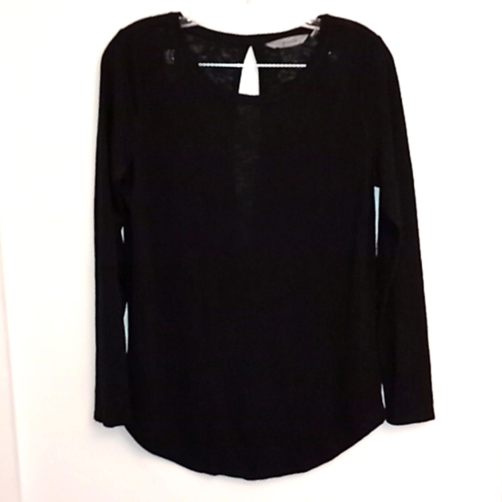 Athleta Long Sleeve Back Cutout Shirt Top Sz. M